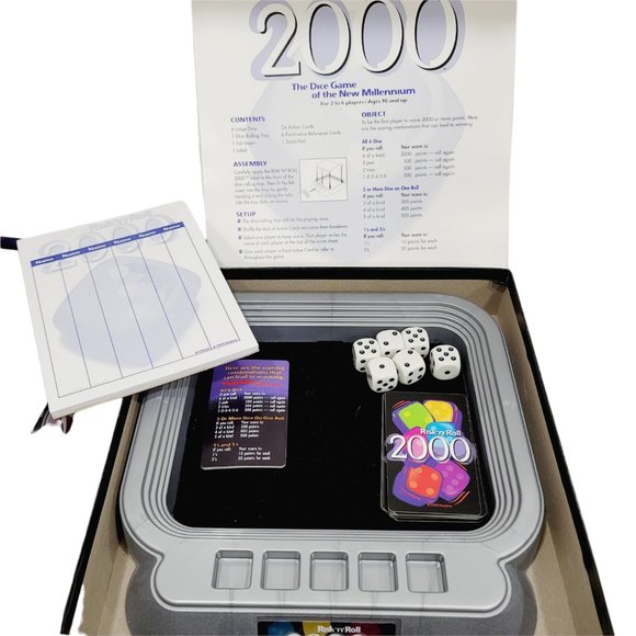 Hasbro Risk 'n' Roll 2000 The Dice of New Millennium Vintage Board Game 1999-200 - Picture 6 of 6